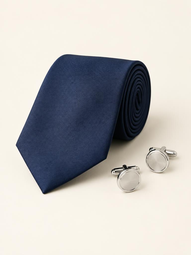 Silk Tie & Cufflinks